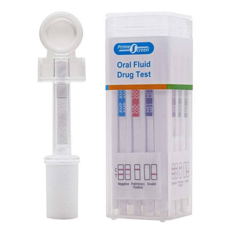 Prime Screen [5 Pack] 5 Panel Saliva Oral Fluid Test Kit, E&I Exempt For Workplace Employment And Insurance Testing (Amp, Coc, Met, Opi, Thc) - Odoa D0_QRZHGFEV