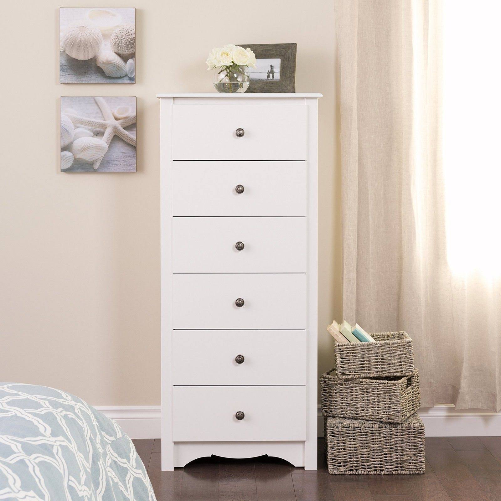 Prepac White Monterey Tall 6 Drawer Chest YV_3KSNB4A9 Prepac White Monterey Tall 6 Drawer Chest YV_3KSNB4A9
