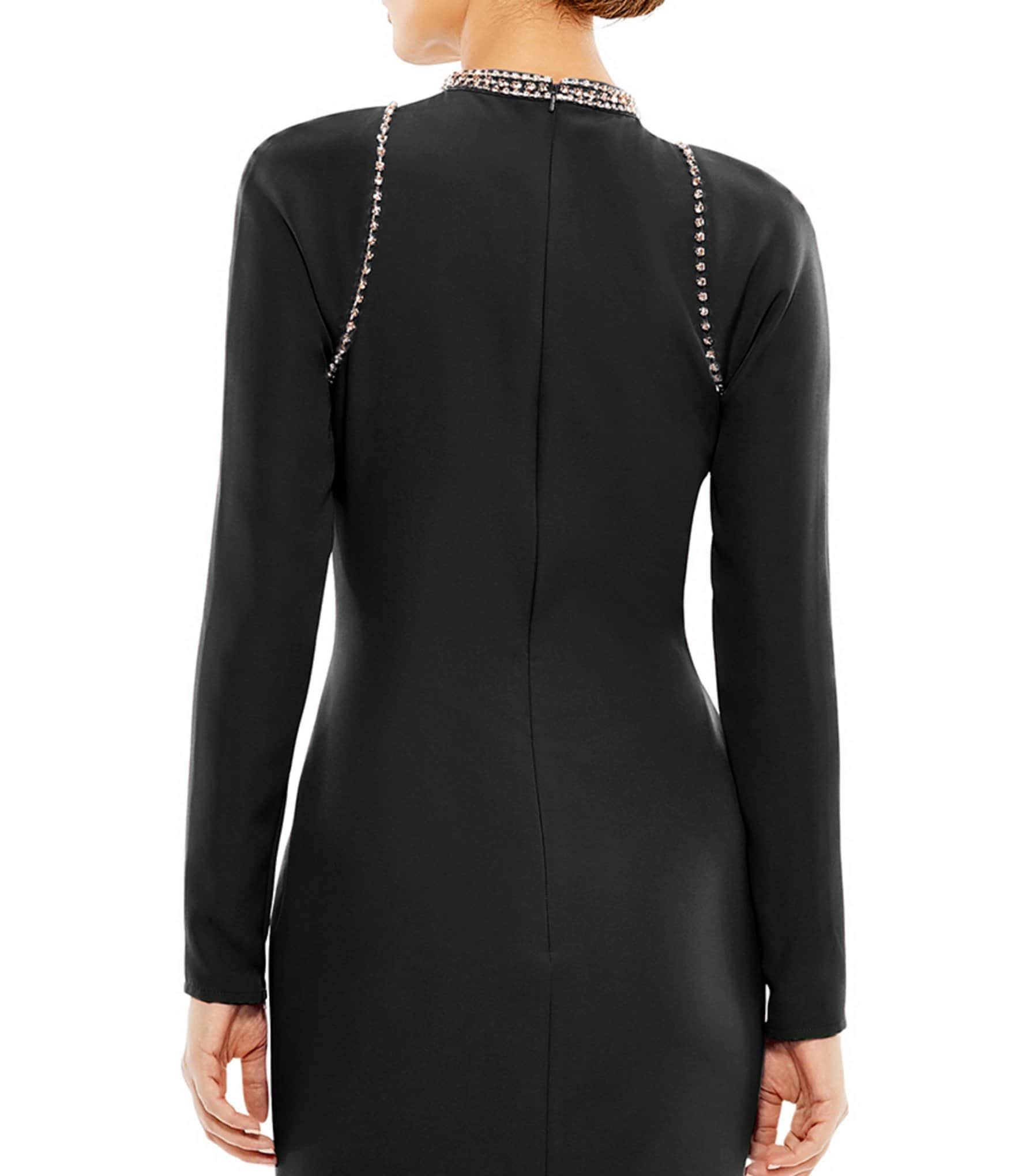 Ieena For Mac Duggal Women's Long Sleeve Gown In Black OJ_QKXRT4J4