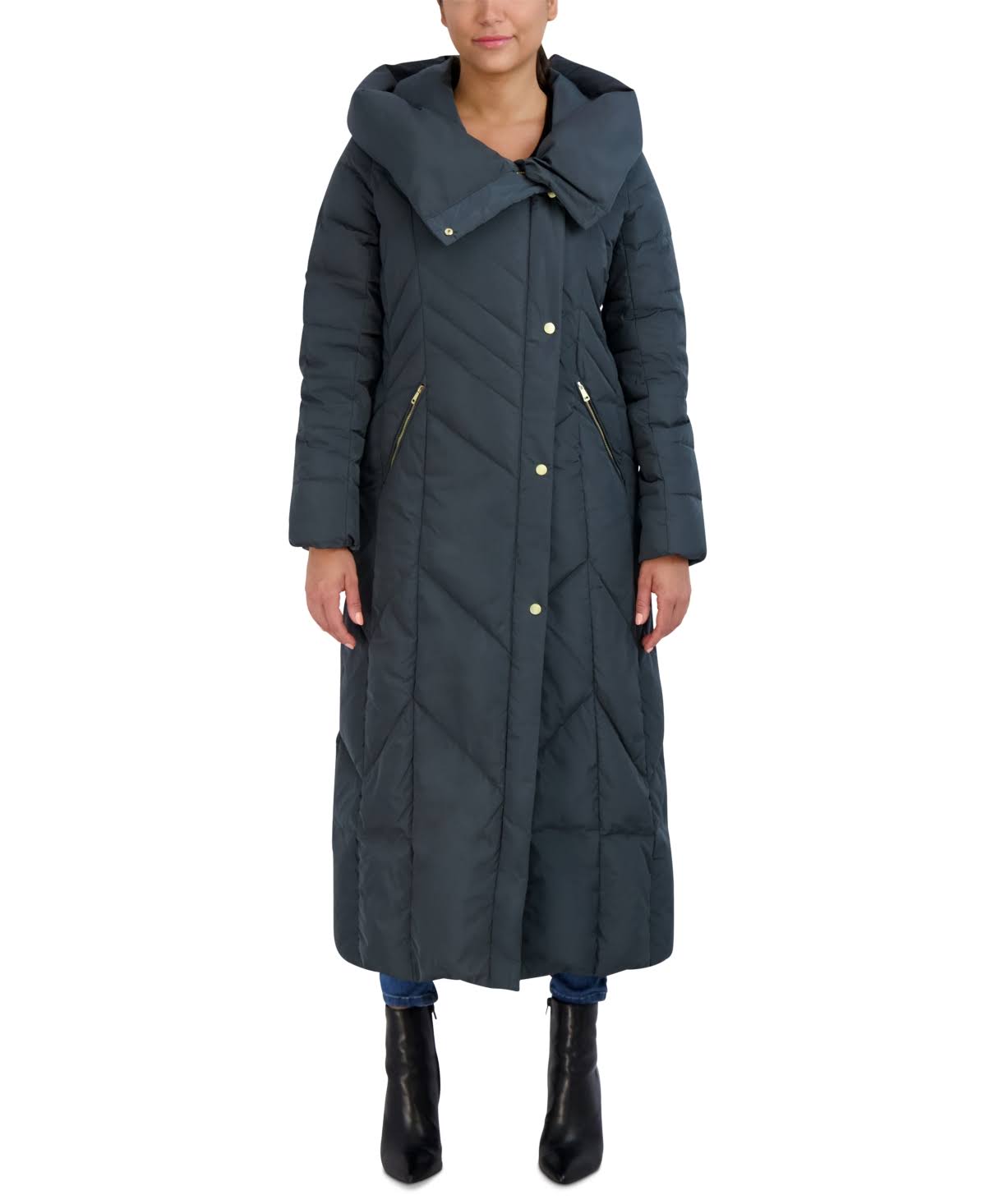 Cole Haan Signature Taffeta Long Down Coat AI_YAWAEV1C Cole Haan Signature Taffeta Long Down Coat AI_YAWAEV1C