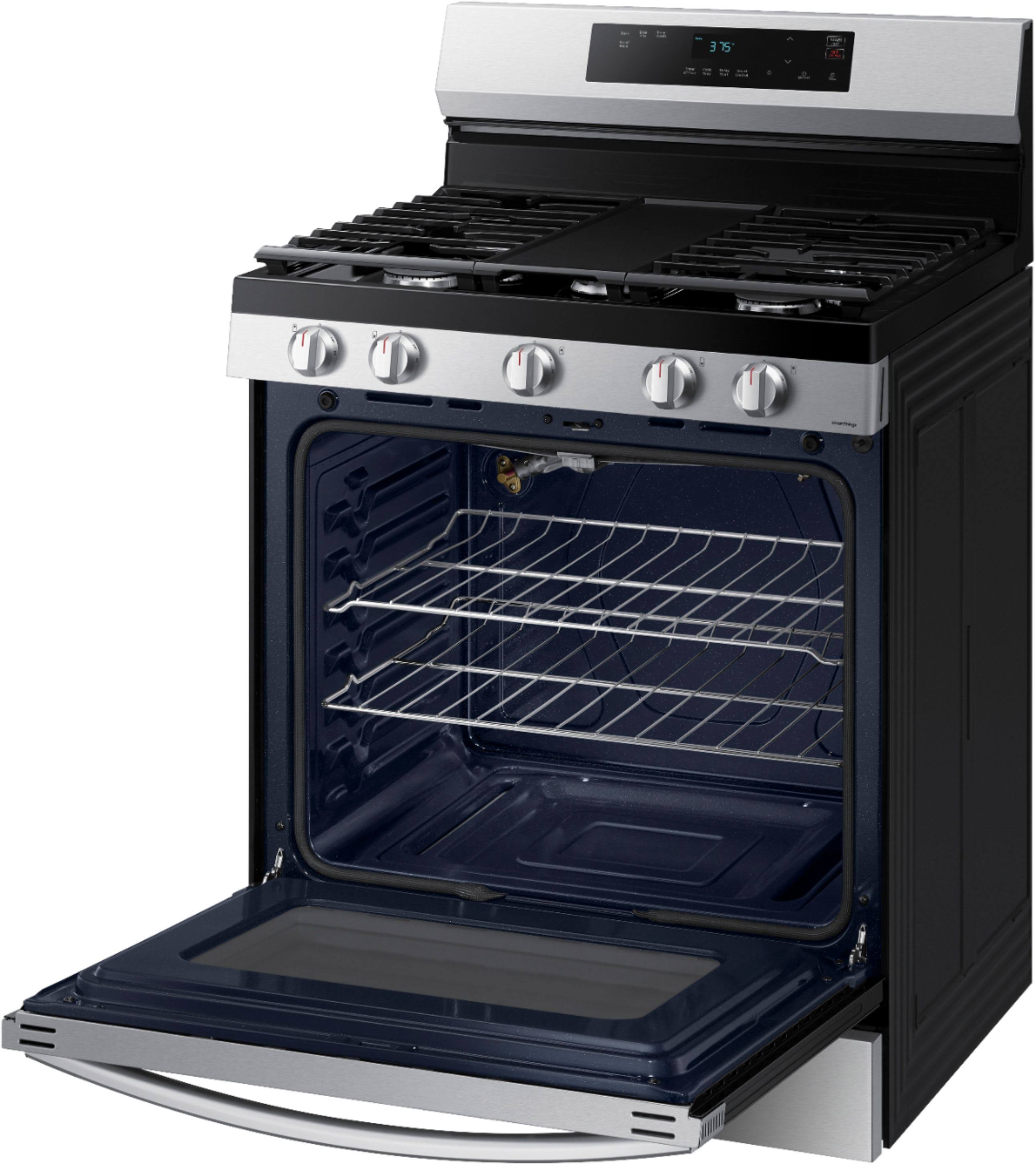 Samsung Nx60a6111ss 6.0 Cu. Ft. Smart Freestanding Gas Range With Integrated Griddle In Stainless Steel A7_IU4ADHI4