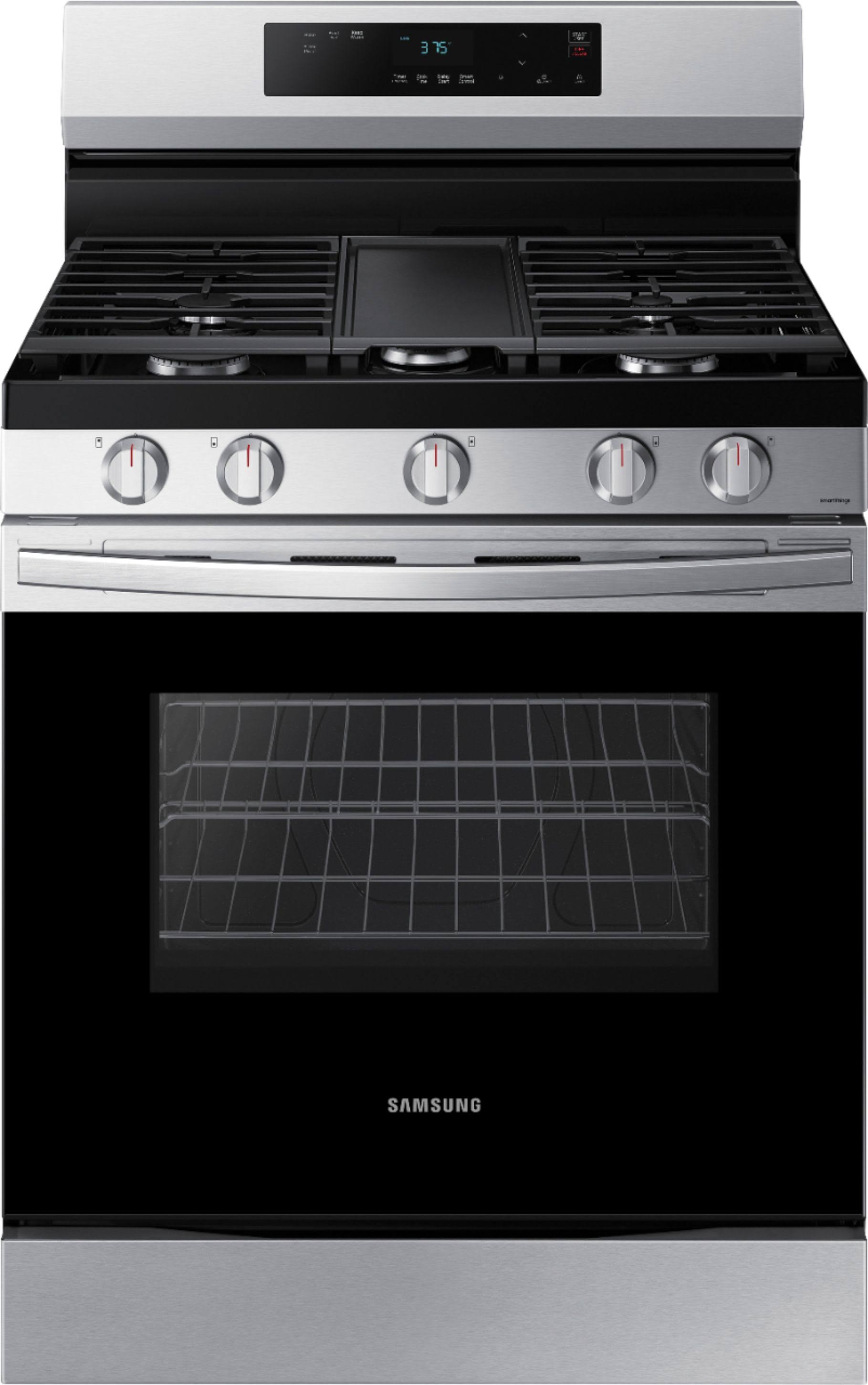 Samsung Nx60a6111ss 6.0 Cu. Ft. Smart Freestanding Gas Range With Integrated Griddle In Stainless Steel A7_IU4ADHI4