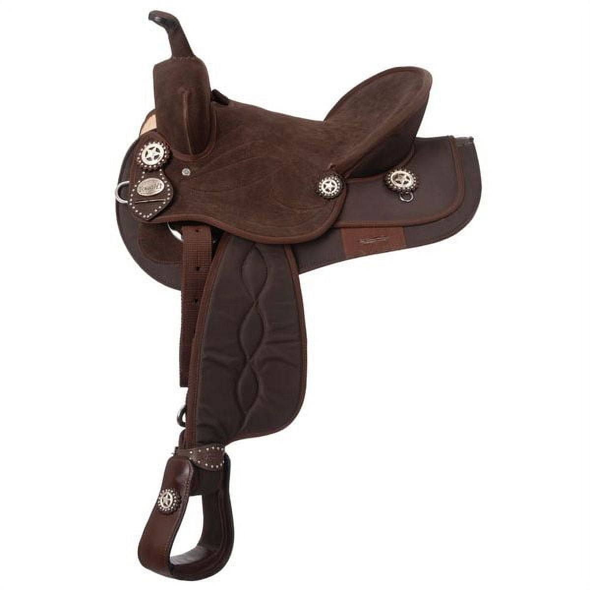 King Series Suede Seat Synthetic Trail Saddle Brown/Brown / 14 YM_JGSXLLEY
