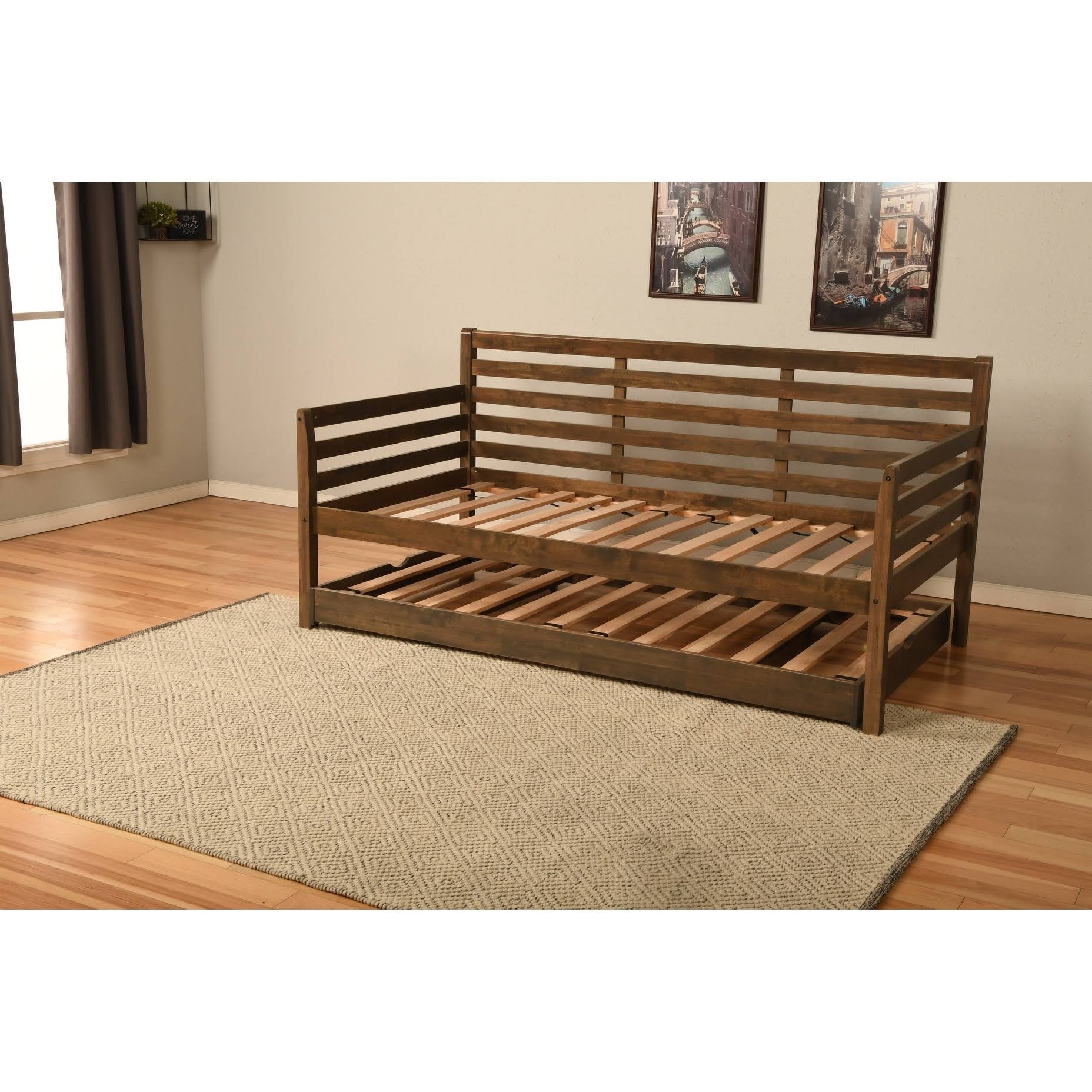 Kodiak Furniture Boho Wood Daybed With Pop Up Bed In Barbados Brown Fi BP_XX3LE5BI Kodiak Furniture Boho Wood Daybed With Pop Up Bed In Barbados Brown Fi BP_XX3LE5BI