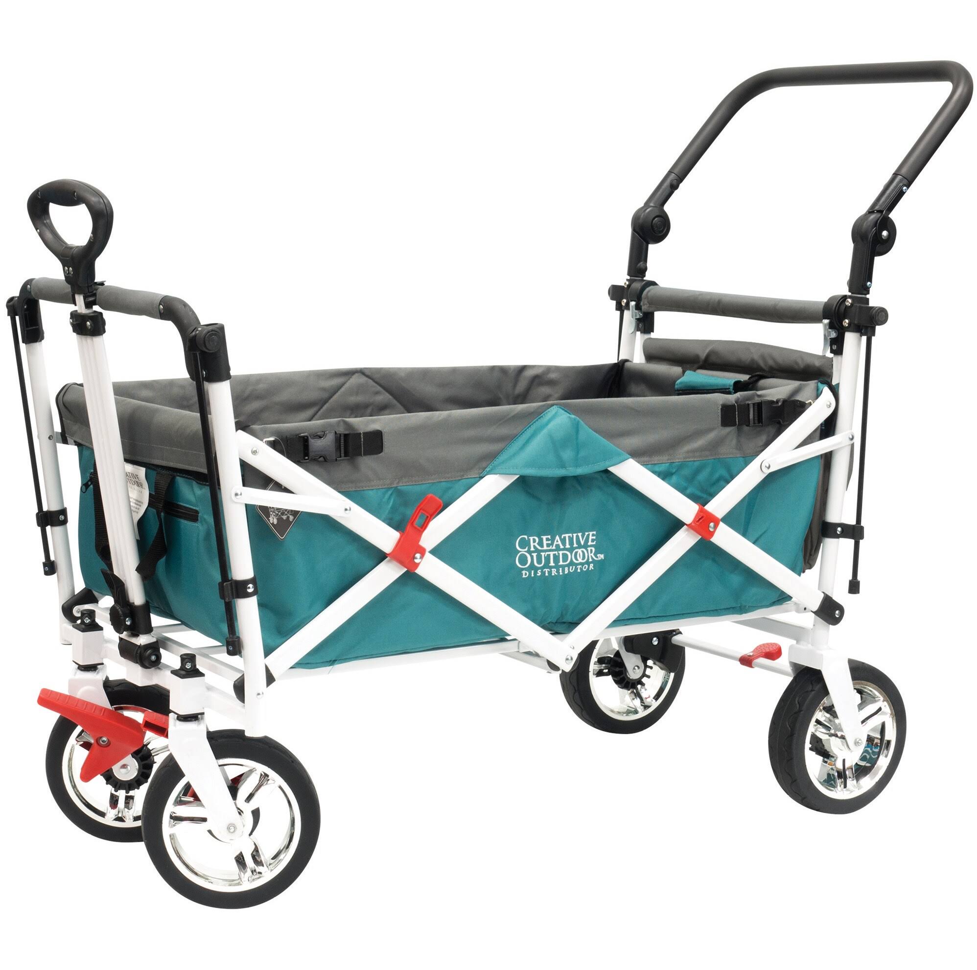 Creative Outdoor All-Terrain Folding Blue Wagon RP_3APSDV8X Creative Outdoor All-Terrain Folding Blue Wagon RP_3APSDV8X