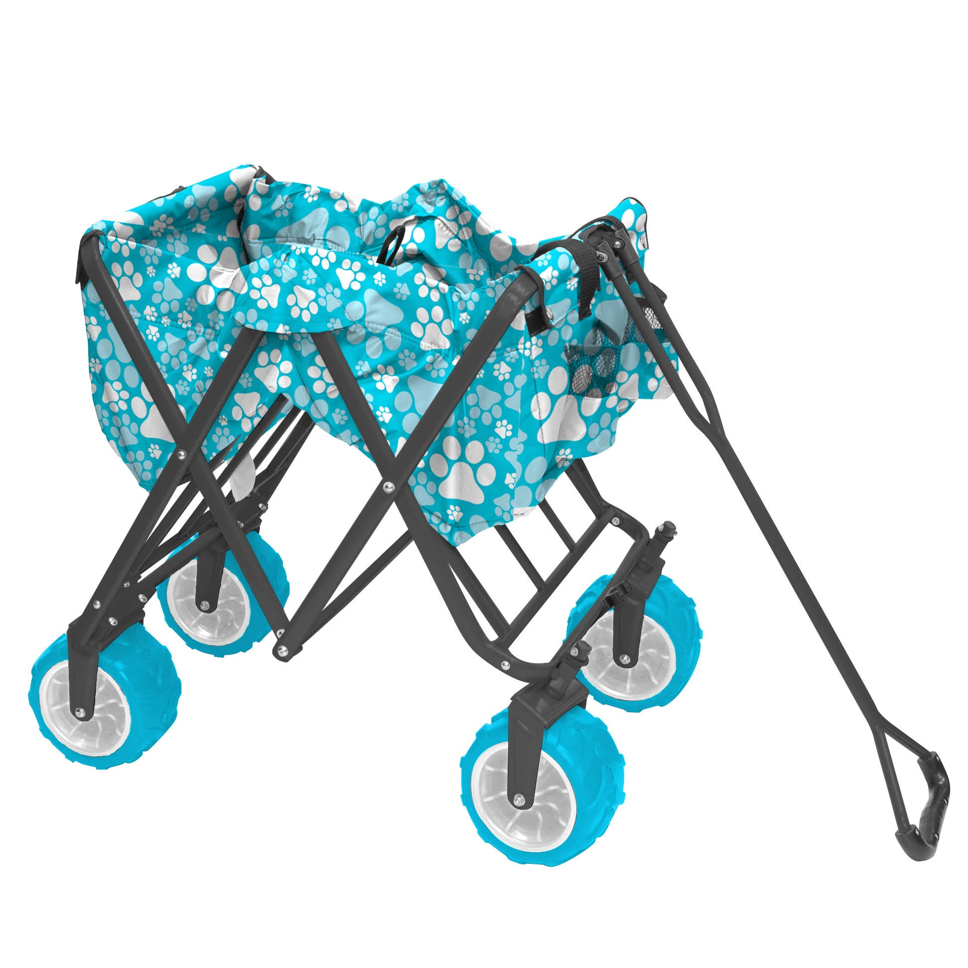 Creative Outdoor All-Terrain Folding Blue Wagon RP_3APSDV8X Creative Outdoor All-Terrain Folding Blue Wagon RP_3APSDV8X