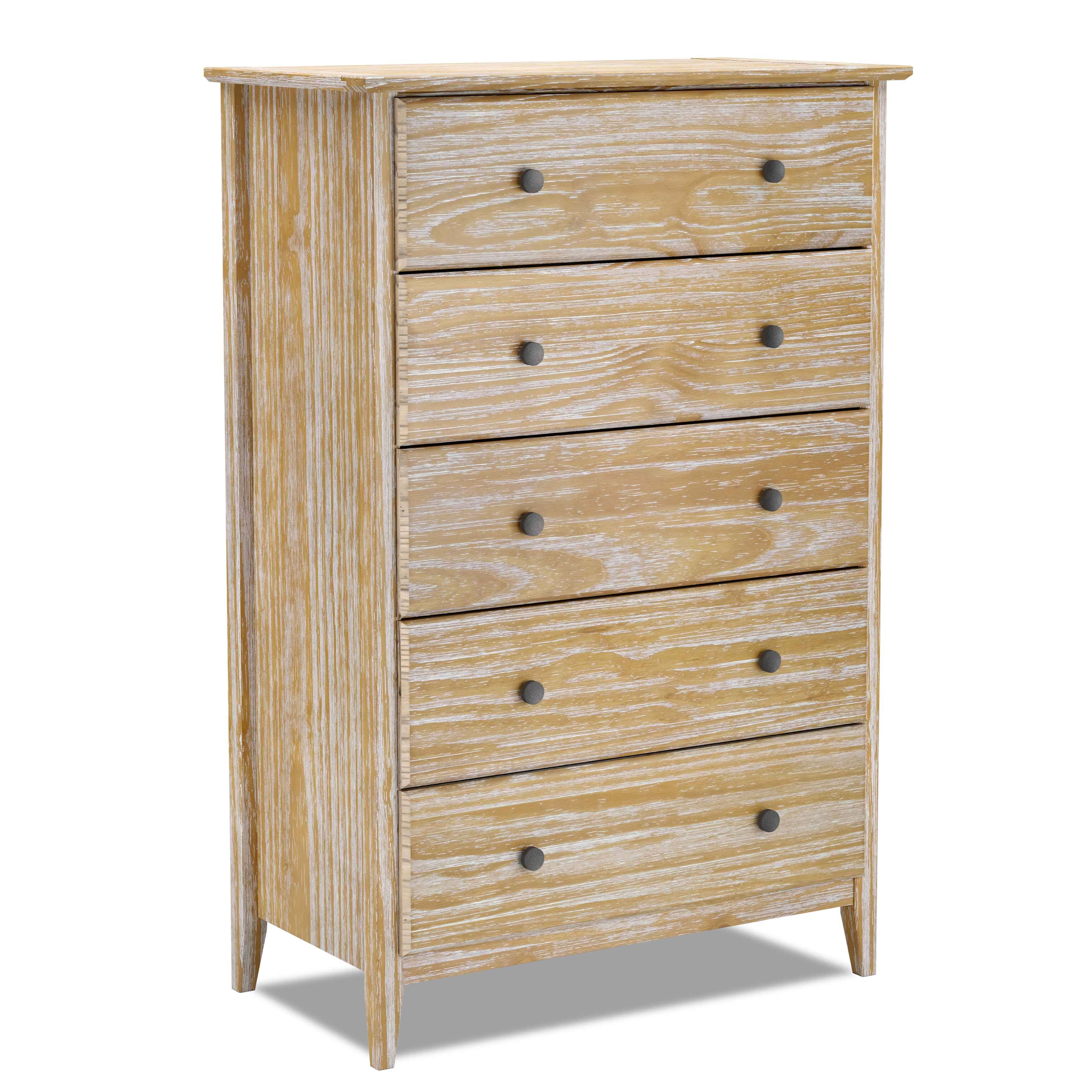 Grain Wood Furniture Greenport 5-Drawer Chest, Brushed Walnut AC_IPVPSSIR Grain Wood Furniture Greenport 5-Drawer Chest, Brushed Walnut AC_IPVPSSIR