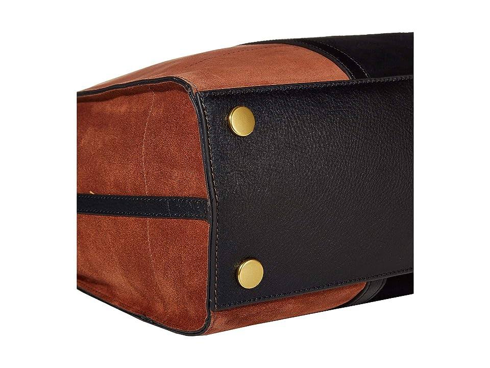 Fossil Carmen Tote - Black/Brown Suede 55_8IW32EHB Fossil Carmen Tote - Black/Brown Suede 55_8IW32EHB