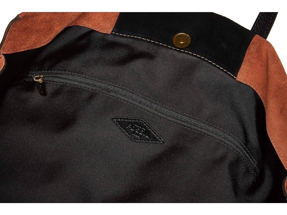 Fossil Carmen Tote - Black/Brown Suede 55_8IW32EHB Fossil Carmen Tote - Black/Brown Suede 55_8IW32EHB