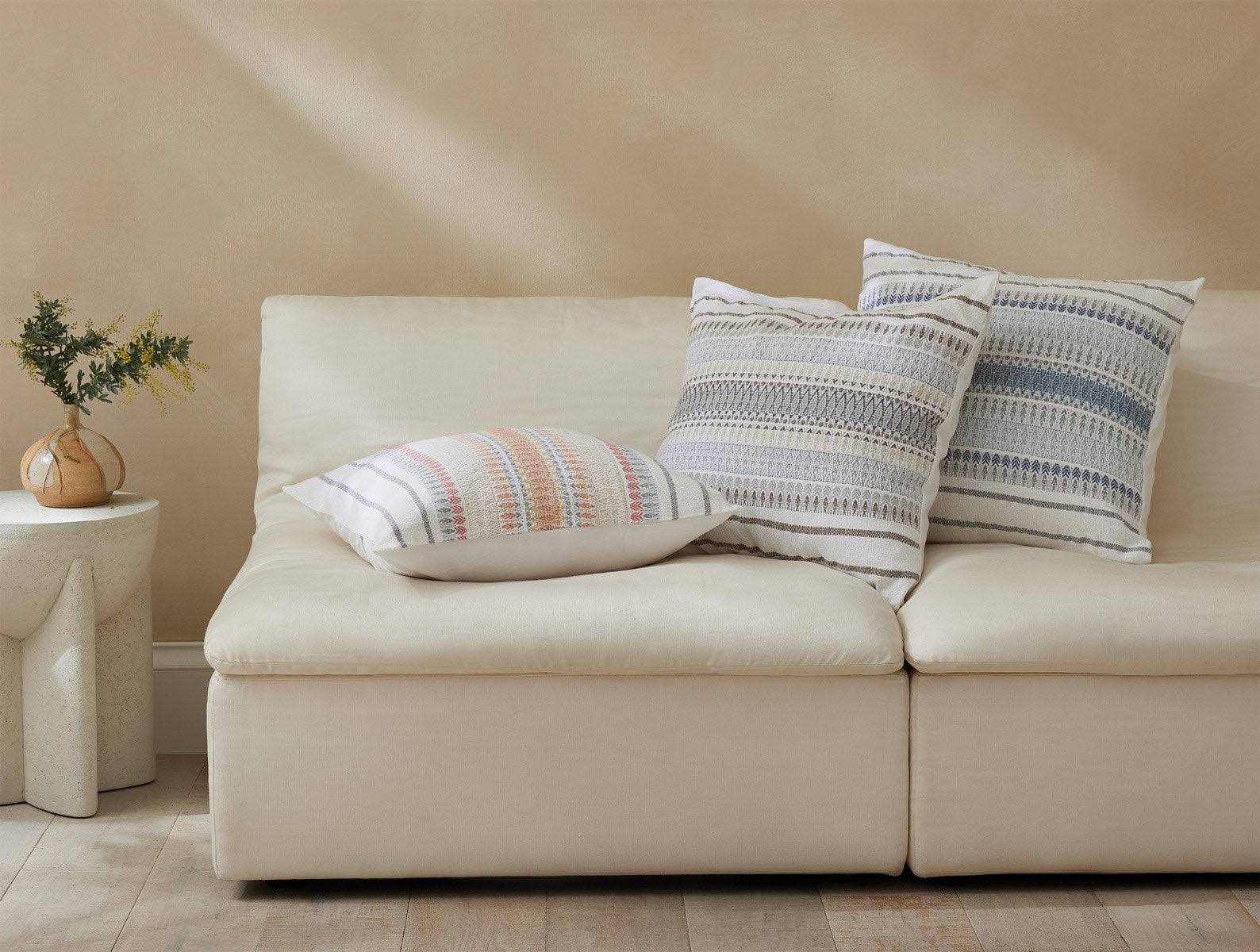 Coyuchi Lost Coast Decorative Organic Pillow Cover Earth OG_HVC7MPL1 Coyuchi Lost Coast Decorative Organic Pillow Cover Earth OG_HVC7MPL1