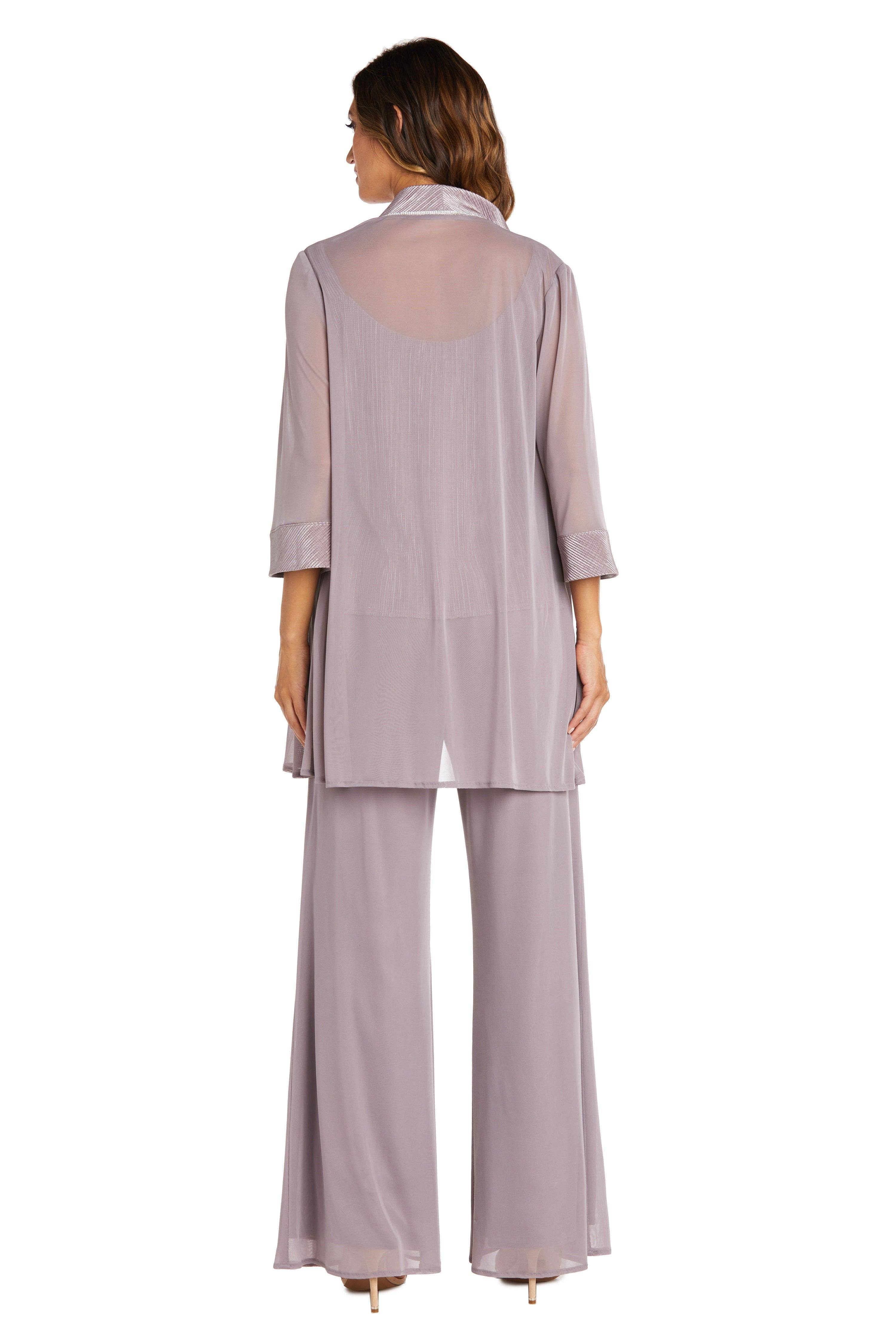 R&M Richards Women's Three-Piece Paneled Sheer Jacket Pant Suit DL_PYZJN0JZ R&M Richards Women's Three-Piece Paneled Sheer Jacket Pant Suit DL_PYZJN0JZ