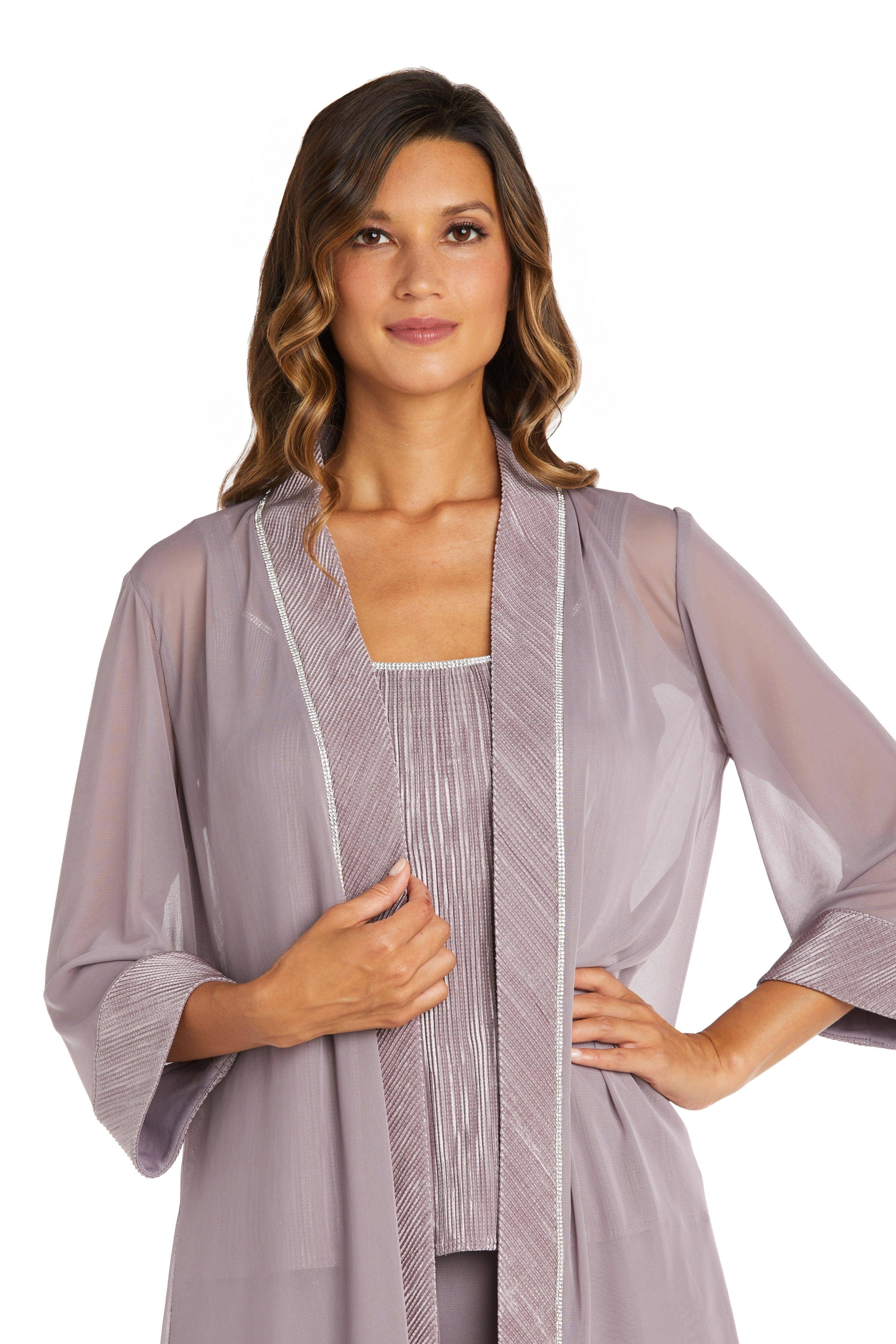 R&M Richards Women's Three-Piece Paneled Sheer Jacket Pant Suit DL_PYZJN0JZ R&M Richards Women's Three-Piece Paneled Sheer Jacket Pant Suit DL_PYZJN0JZ
