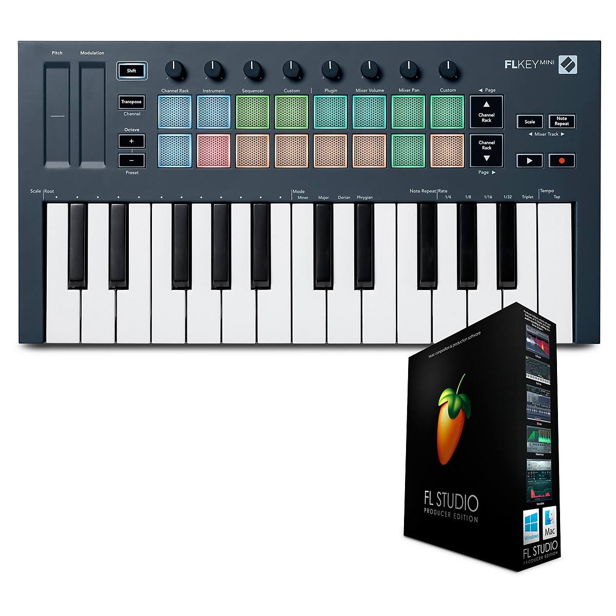 Novation Flkey Mini Midi Keyboard With Fl Studio 20 Producer Edition 18_8OHDSKMC