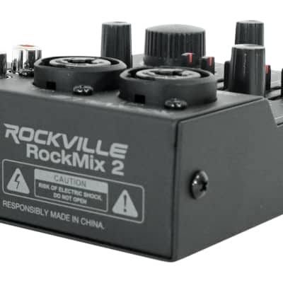 Rockville Rockmix 2 Usb Computer Recording Interface/Eq 2-Channel Pro Mixer QY_ZTCONZLJ