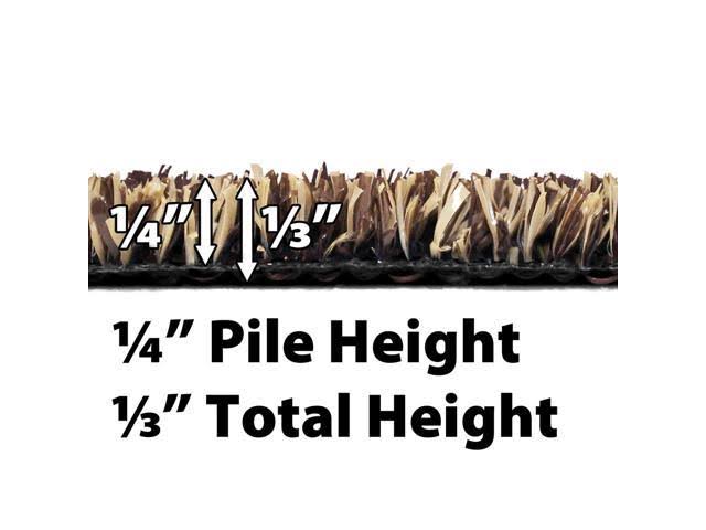 House Home & More Outdoor Artificial Turf With Marine Backing – Woodland Brown 6 Feet X 10 Feet – Spectrum Series .25 Inch Pile Height SN_IIOZOJMM