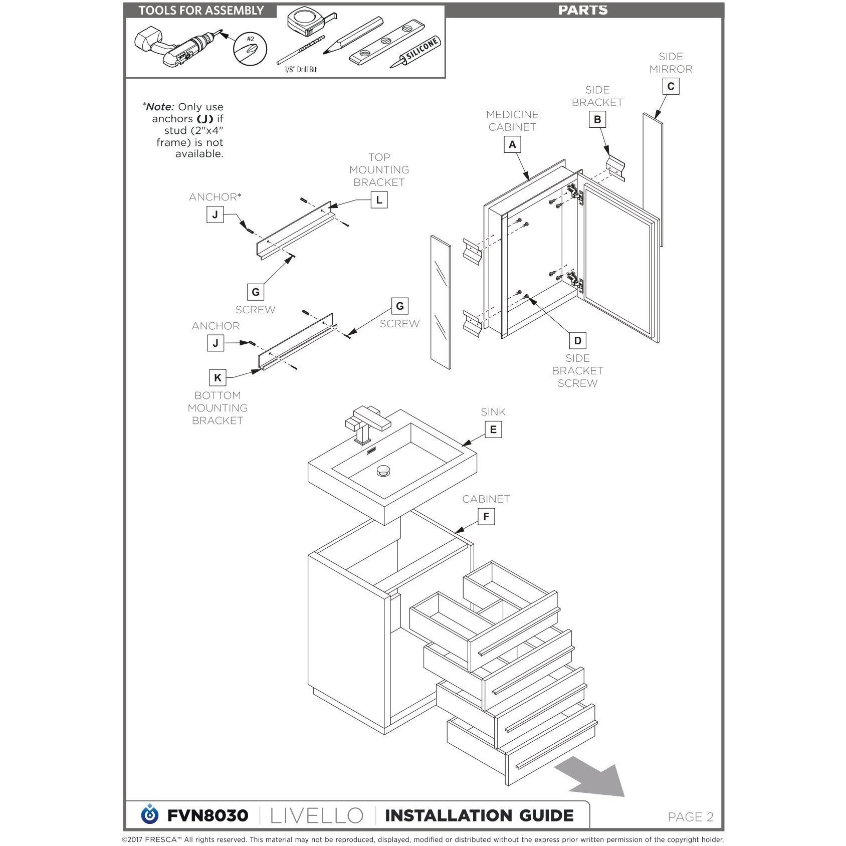 Fresca Livello 30 Modern Bathroom Cabinet W/ Integrated Sink Teak YG_MSXE45QK Fresca Livello 30 Modern Bathroom Cabinet W/ Integrated Sink Teak YG_MSXE45QK