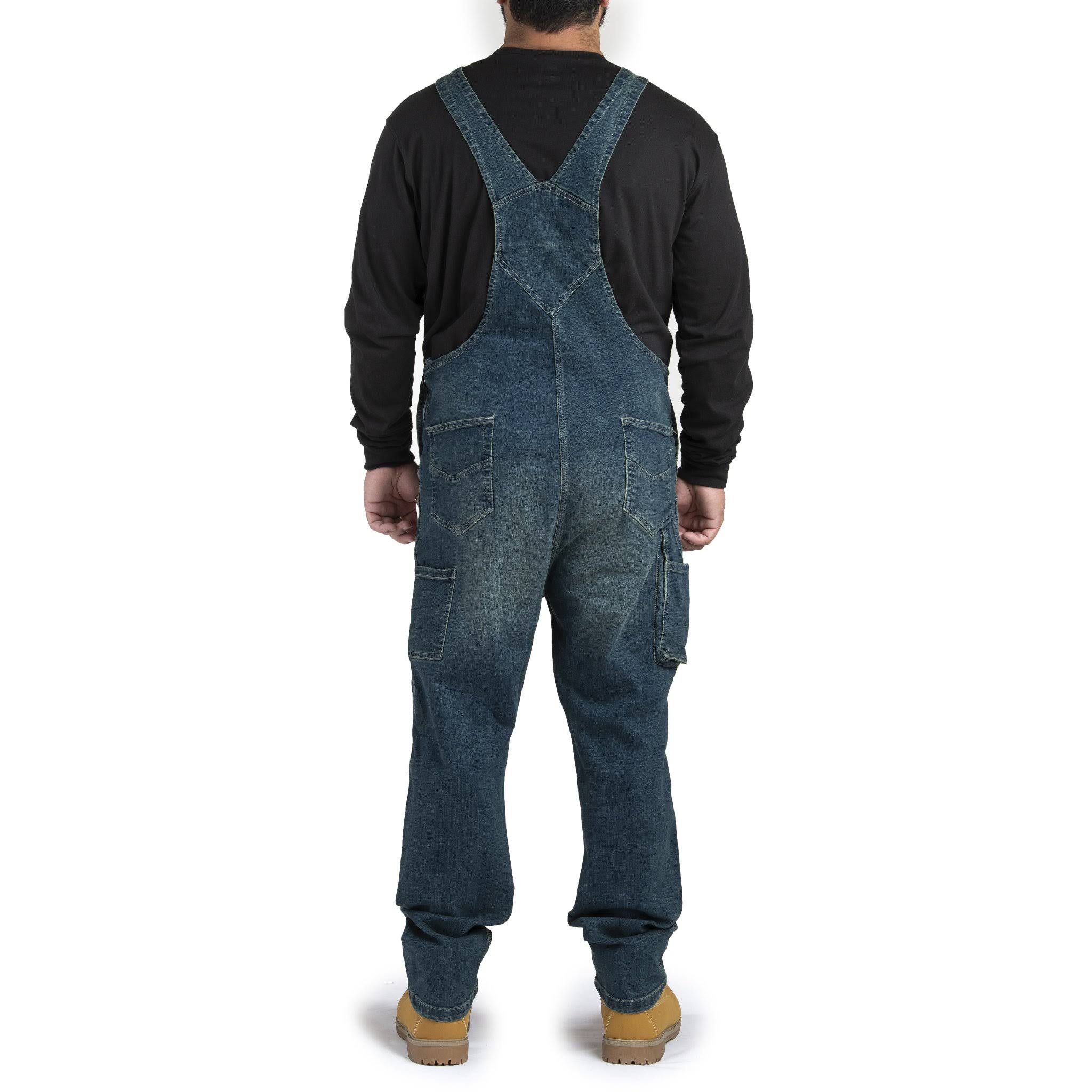Berne Men's Highland Unlined Washed Flex Denim Bib Overall - Granite BF_BOFL7EHJ Berne Men's Highland Unlined Washed Flex Denim Bib Overall - Granite BF_BOFL7EHJ