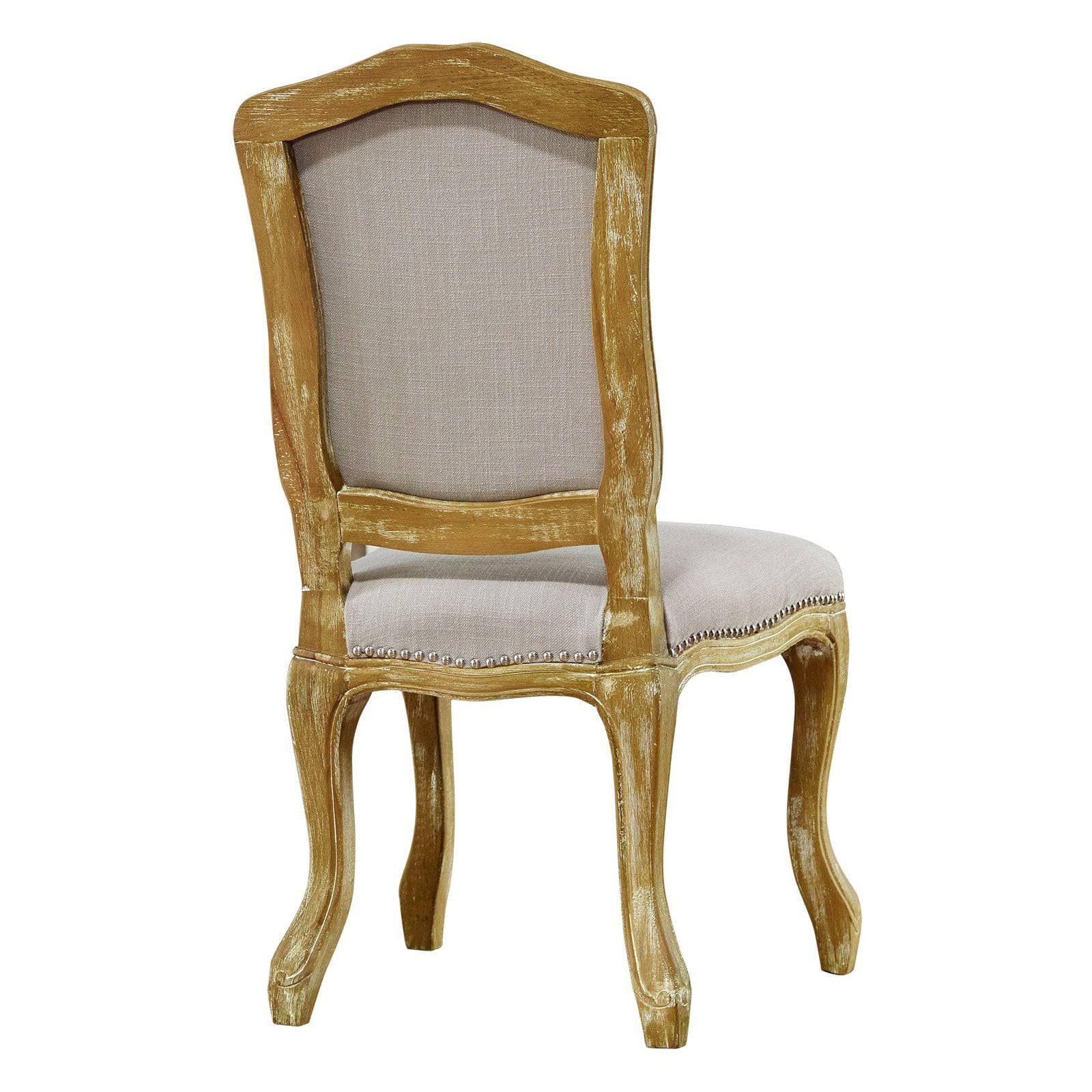 Baxton Studio Chateauneuf Dining Chair, Oak/Beige PJ_2XYQKNNI
