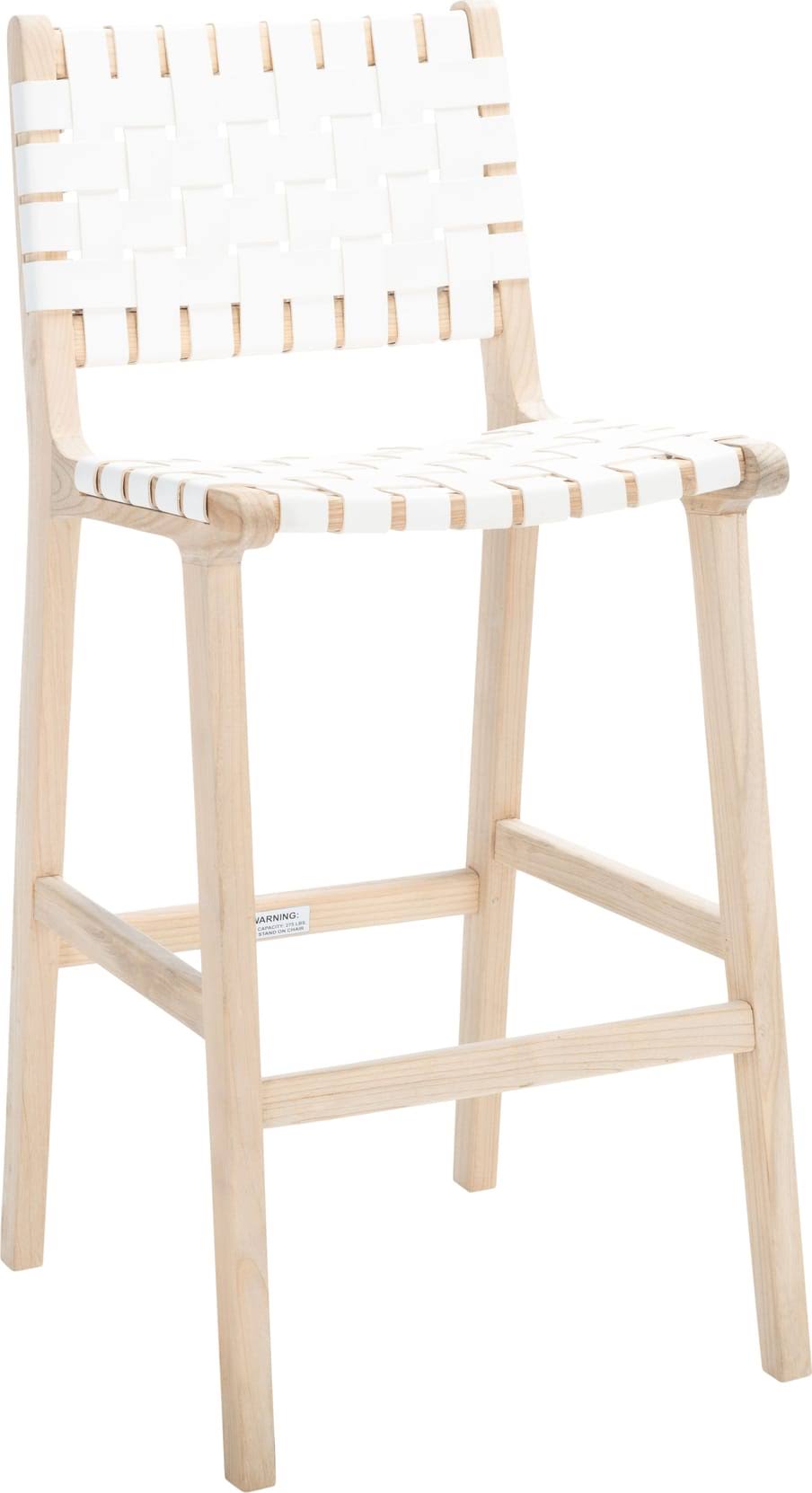 Safavieh Adah Leather Bar Stool - White C5_CKPE67XV Safavieh Adah Leather Bar Stool - White C5_CKPE67XV