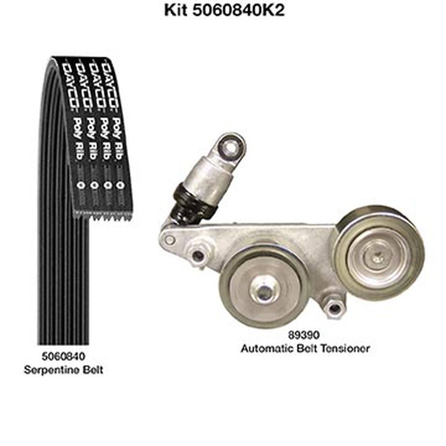 Dayco 5060840k2 - Serpentine Belt Drive Component Kit DP_S6KXNRWV
