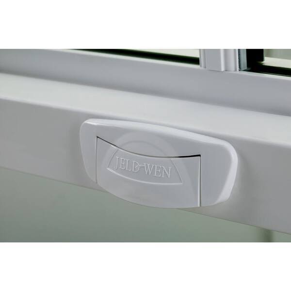 Jeld-Wen 36 In. X 54 In. V-4500 Series White Single-Hung Vinyl Window With Fiberglass Mesh Screen FG_RNBABL4K
