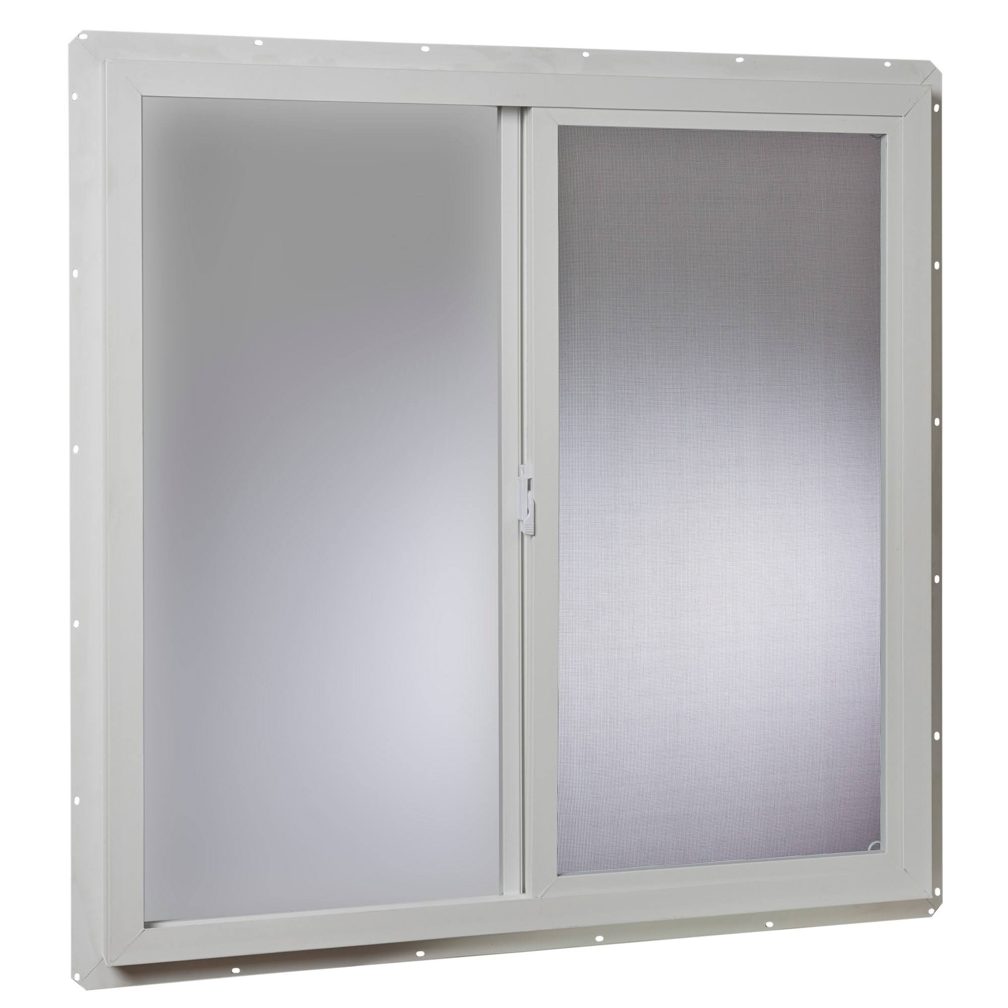Project Source 10001 Series 35.5-In X 35.5-In X 3-In Jamb Left-Operable Vinyl New Construction White Sliding Window Half | Vus3636 KU_B90QS4TL Project Source 10001 Series 35.5-In X 35.5-In X 3-In Jamb Left-Operable Vinyl New Construction White Sliding Window Half | Vus3636 KU_B90QS4TL