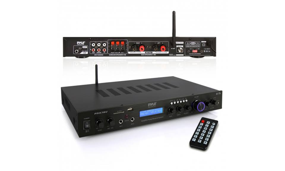Pyle Pda7bu Home Theater Audio Receiver Sound System With Bluetooth JM_QNUDQSYS Pyle Pda7bu Home Theater Audio Receiver Sound System With Bluetooth JM_QNUDQSYS