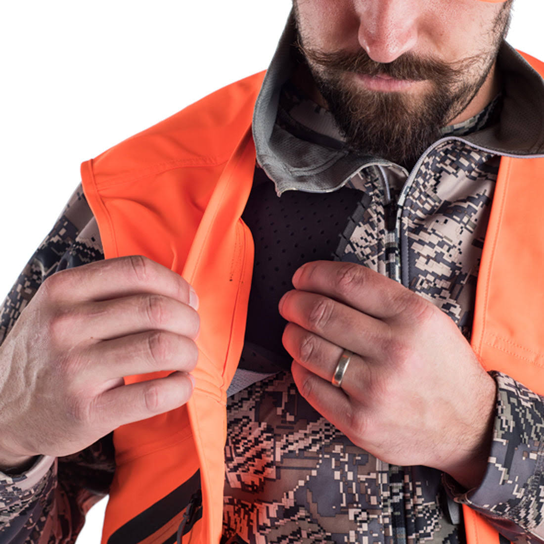 Sitka Ballistic Blaze Orange Vest TH_BBI4PS1V Sitka Ballistic Blaze Orange Vest TH_BBI4PS1V