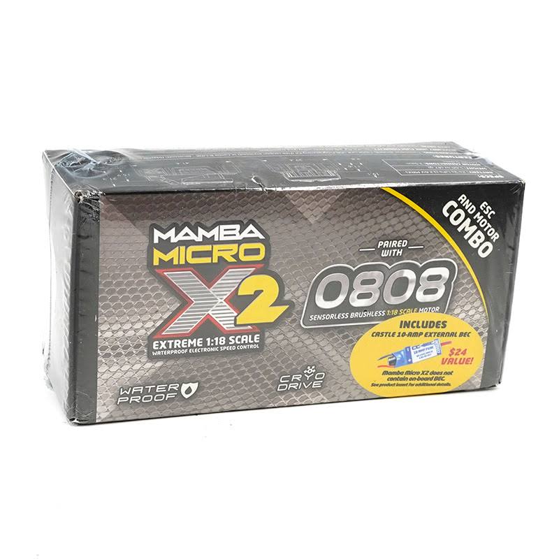 Castle Creations - Mamba Micro X2, 16.8v, Waterproof Sensored Esc With 0808-5300kv Motor Combo YX_88GIWLO5 Castle Creations - Mamba Micro X2, 16.8v, Waterproof Sensored Esc With 0808-5300kv Motor Combo YX_88GIWLO5