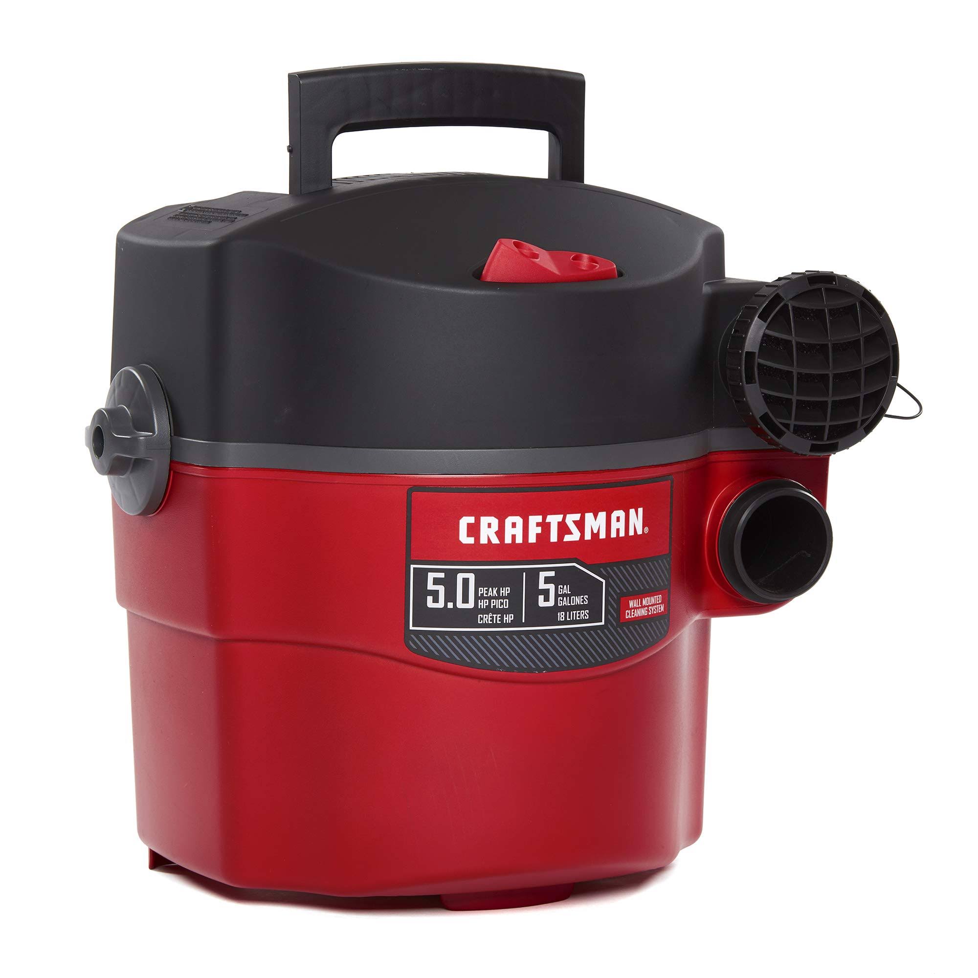 Craftsman Cmxevbe17925 5 Gallon 5.0 Peak Hp Wet/Dry Wall-Mounted Shop Vacuum KI_MRWKNXLP Craftsman Cmxevbe17925 5 Gallon 5.0 Peak Hp Wet/Dry Wall-Mounted Shop Vacuum KI_MRWKNXLP