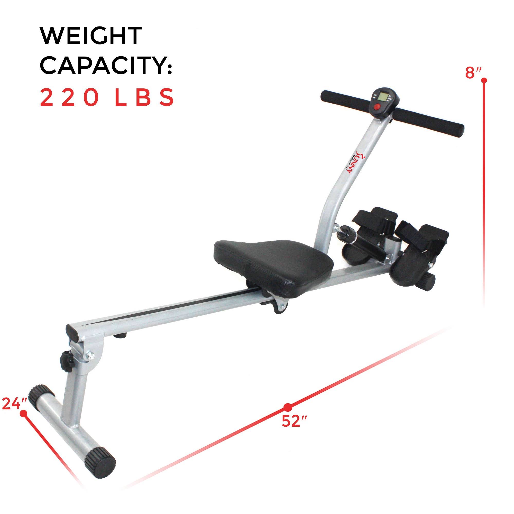 Sunny Health & Fitness Sf-Rw1205 Adjustable Resistance Rowing Machine HP_XUTYLJP8