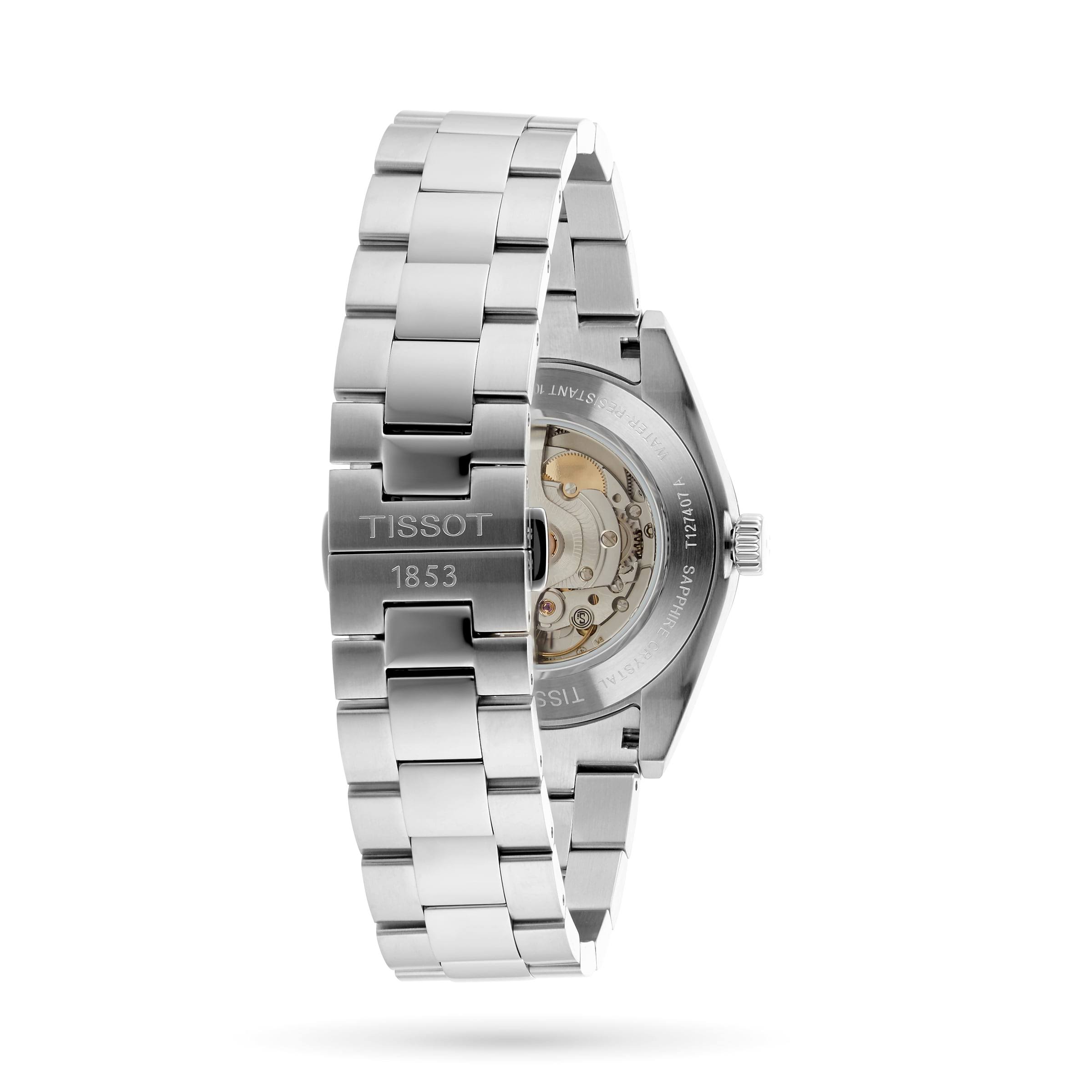 Tissot Gentleman Powermatic 80 Silicium Watch, Black Dial XZ_HVQIZOEN