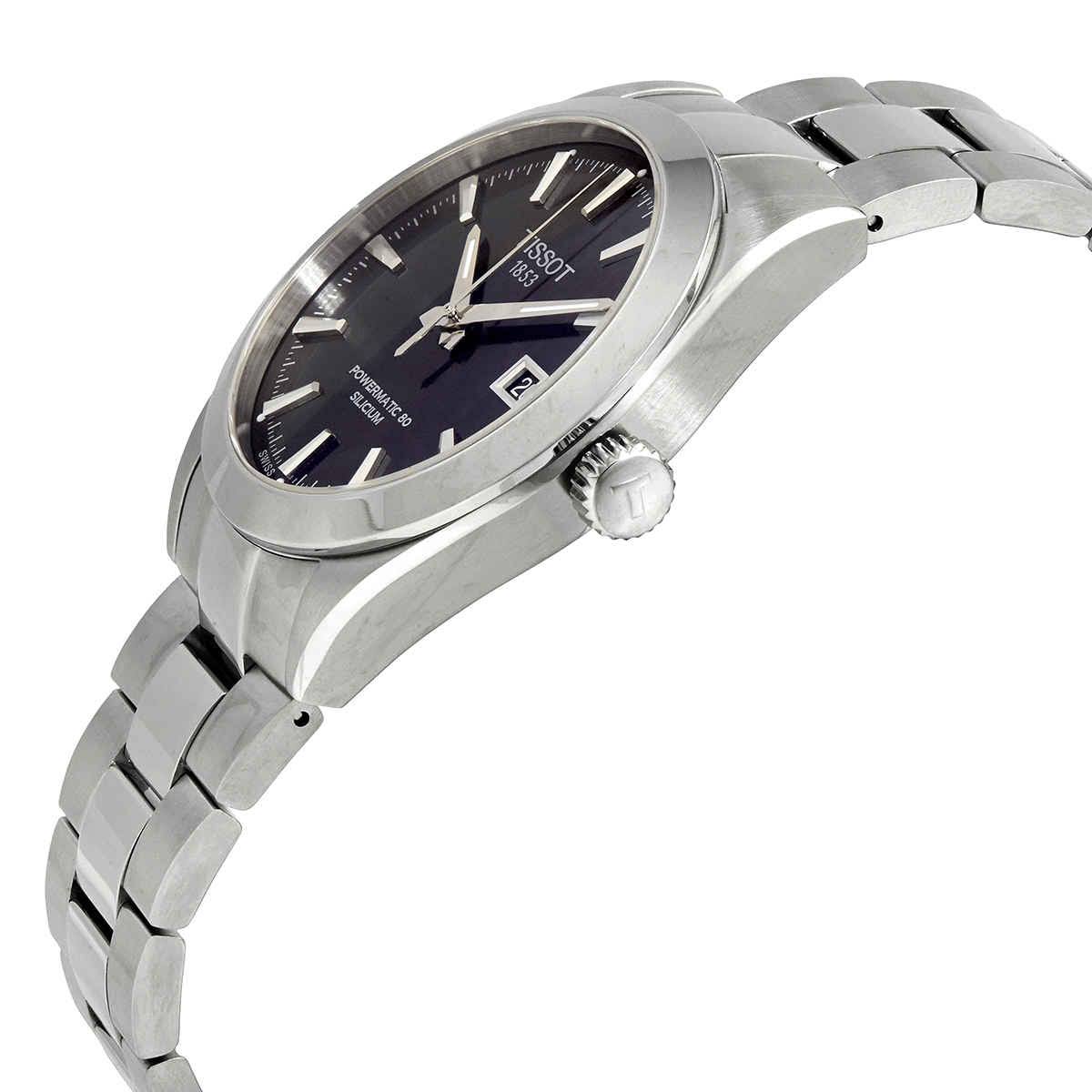 Tissot Gentleman Powermatic 80 Silicium Watch, Black Dial XZ_HVQIZOEN