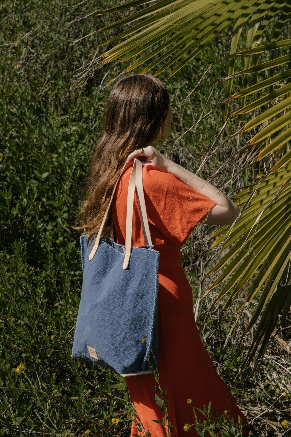 Hana Tote - Horizon Canvas, Natural Leather NC_VP0OOUPE