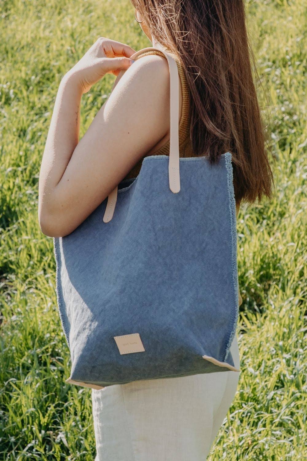 Hana Tote - Horizon Canvas, Natural Leather NC_VP0OOUPE