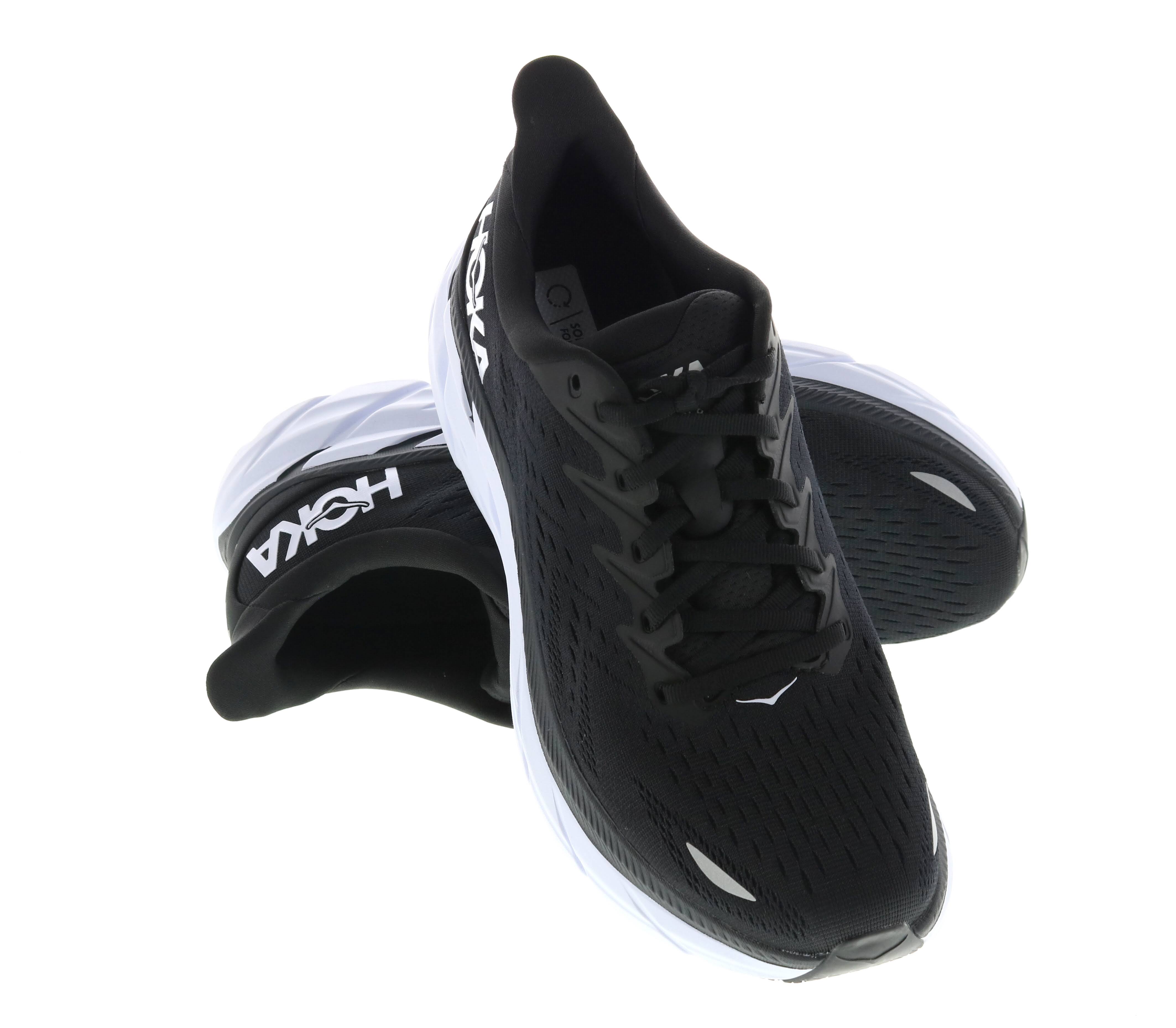 Hoka Men's Clifton 8 Black / White / 10.5 NM_NWXTZNNW Hoka Men's Clifton 8 Black / White / 10.5 NM_NWXTZNNW